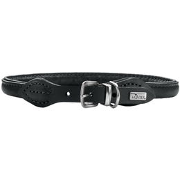 Hunter Hundehalsband Round & Soft Canadian Up Leder Schwarz XS – Bild 1 von 9