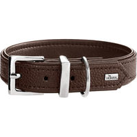 Produktbild von Hunter Hundehalsband Sofia braun aus Kunstleder in Rindnappa-Optik Größe M 55 cm