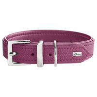 Produktbild von Hunter Hundehalsband Sofia Himbeer Kunstleder Größe S-M