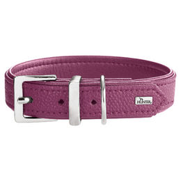 Hunter Hundehalsband Sofia Himbeer Kunstleder Rindnappa-Optik Größe S 45 - 1 Stk. – Bild 1 von 6