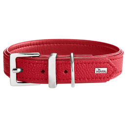 Hunter Hundehalsband Sofia Rot Kunstleder Größe S – Bild 1 von 3