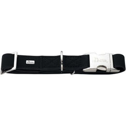 Hunter Hundehalsband Softie Alu-Strong aus Kunstleder schwarz Größe XL – Bild 1 von 2
