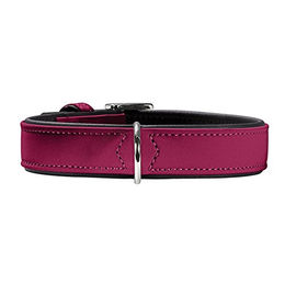Produktbild von Hunter Hundehalsband Softie aus Kunstleder braun schwarz Größe 30
