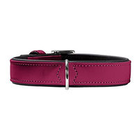 Produktbild von Hunter Hundehalsband Softie aus Kunstleder braun schwarz Größe 30
