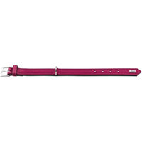 Produktbild von Hunter Hundehalsband Softie aus Kunstleder Himbeere Schwarz Größe 45 cm