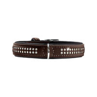 Produktbild von Hunter Hundehalsband Softie Deluxe aus Kunstleder Braun Schwarz XS - 1 Stk.