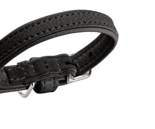 Hunter Hundehalsband Soho Mini aus Leder für Welpen und kleine Hunde Schwarz XS 32 cm – Bild 1 von 4