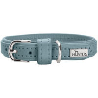 Produktbild von Hunter Hundehalsband Soho Mini aus Leder hellblau für Welpen und kleine Hunde Größe S
