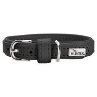 Produktbild von Hunter Hundehalsband Soho Mini aus Leder Schwarz für Welpen und kleine Hunde Größe XS