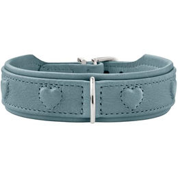 Hunter Hundehalsband Soho X Love Leder Hellblau Größe XS für Welpen – Bild 1 von 5