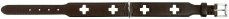 Hunter Hundehalsband Swiss aus Leder braun/schwarz Größe XS – Bild 1 von 4