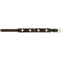 Produktbild von HUNTER Hundehalsband Swiss aus Rindnappaleder braun/schwarz Größe L