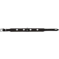 Produktbild von Hunter Hundehalsband Swiss aus Rindnappaleder Schwarz Größe S-M 50 cm