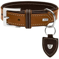Produktbild von Hunter Hundehalsband Tara aus Leder in Cognac/Dunkelbraun 65 cm