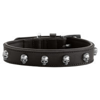 Produktbild von Hunter Hundehalsband Tijuana aus Rindsleder Schwarz Größe S-M 50 cm