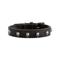 Produktbild von Hunter Hundehalsband Tijuana Leder Schwarz Größe S 45 cm