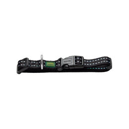 Produktbild von Hunter Hundehalsband Tripoli Vario Basic Schwarz Reflektierend Waterproof Nylon Größe S 25-35 cm