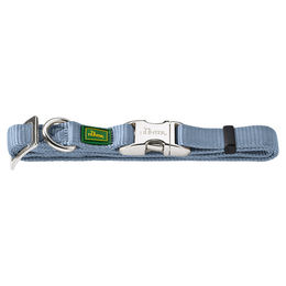 Hunter Hundehalsband Vario Basic ALU-Strong aus Nylon Blau Größe M – Bild 1 von 5