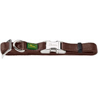 Produktbild von Hunter Hundehalsband Vario Basic Alu-Strong Nylon Braun Größe M