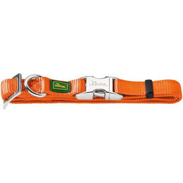 Hunter Hundehalsband Vario-Basic ALU-Strong Nylon Orange Größe M – Bild 1 von 5