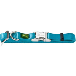 Hunter Hundehalsband Vario Basic Alu-Strong Nylon Petrol Größe L – Bild 1 von 2