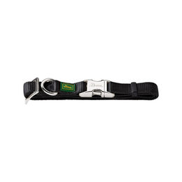 Hunter Hundehalsband Vario Basic Alu-Strong Nylon Schwarz Größe L – Bild 1 von 4