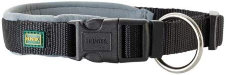 Hunter Hundehalsband Vario Plus Neopren schwarz grau Größe L-XL 60 cm Breite 2,5 cm – Bild 1 von 3