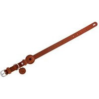 Produktbild von HUNTER Hundehalsband Viborg aus Rindsleder mit Apple AirTag-Halterung Cognac Größe 45