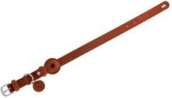 HUNTER Hundehalsband Viborg aus Rindsleder mit Apple AirTag-Halterung Cognac Größe 55 – Bild 1 von 8