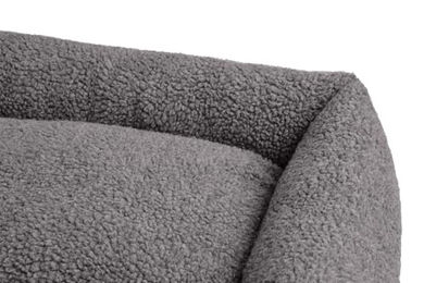 Hunter Hundekissen Kumara Hundesofa aus Plüsch Grau Größe S – Bild 1 von 6