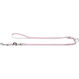 Produktbild von Hunter Hundeleine Modern Art verstellbar aus Kunstleder rosa weiß
