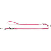 Produktbild von Hunter Hundeleine Modern Art verstellbar aus Kunstleder rosa weiß