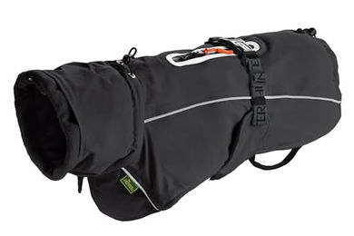 HUNTER Hundemantel NORDBY Wintermantel Schwarz Wasserabweisend mit Fleece gefüttert Größe 35 – Bild 1 von 9