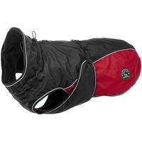 Produktbild von HUNTER Hundemantel UPPSALA ALLROUNDER wasser- und windabweisend mit herausknöpfbarem Fleece-Innenfutter Anthrazit/Rot Größe 40