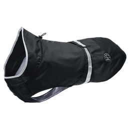 Produktbild von Hunter Hundemantel Uppsala Rain Regenmantel schwarz Polyester Rückenlänge 45 cm