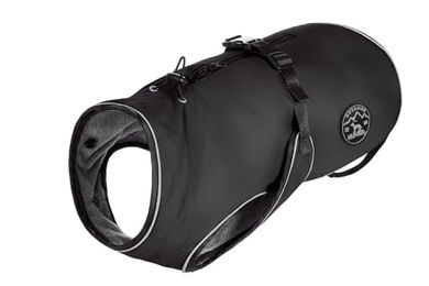 Hunter Hundemantel Uppsala schwarz wasserabweisend mit 2in1 Design und herausknüpfbarem Innenfutter – Bild 1 von 6