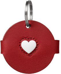 Hunter Hundemarken-Etui Love rot aus Leder Größe S – Bild 1 von 2