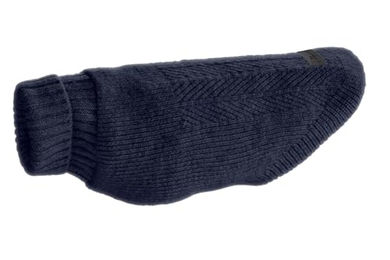 Hunter Hundepullover GENF Strickpullover für Hunde Dunkelblau Größe 35 aus recyceltem Polyester – Bild 1 von 4