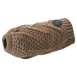 Hunter Hundepullover Malmö beige mit Zopfstrick-Muster Größe 35 cm – Bild 1 von 9