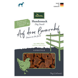 Hunter Hundesnack Lifestyle Auf dem Bauernhof Huhn getreidefrei ohne Zucker Monoprotein 70 g - 70 g – Bild 1 von 4