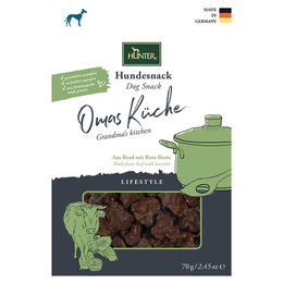 Produktbild von Hunter Hundesnack Lifestyle Omas Küche Rind getreidefrei und ohne Zucker 70 g - 70 g