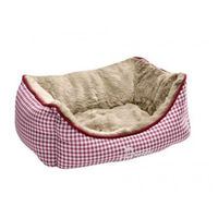 Produktbild von Hunter Hundesofa Astana Hundebett aus Baumwolle Rot Größe M