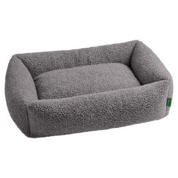 Hunter Hundesofa Kumara Hundebett aus Teddyplüsch Grau Größe M – Bild 1 von 6