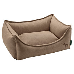 Hunter Hundesofa Livingston Hundebett aus Stoff Braun Größe S – Bild 1 von 7