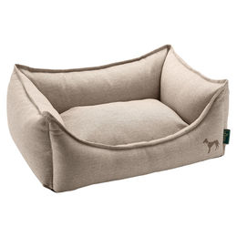 Hunter Hundesofa Livingston Hundebett aus Stoff in Beige Größe S – Bild 1 von 9