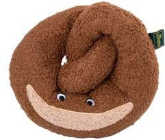 Hunter Hundespielzeug Belem Brezel aus Plüsch braun 19 cm - 19 cm – Bild 1 von 6