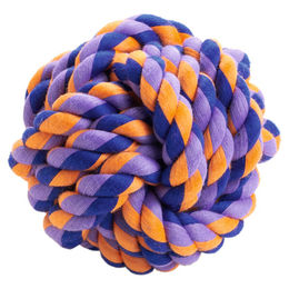 Hunter Hundespielzeug Jena Ball aus Baumwolle Bunt Größe S – Bild 1 von 2