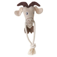 Produktbild von Hunter Hundespielzeug Nebraska Ziege aus Baumwolle in Beige - 30 cm