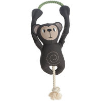 Produktbild von Hunter Hundespielzeug Rio Affe aus Plüsch mit Tau Braun 40 cm - 40 cm