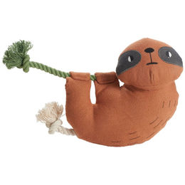 Hunter Hundespielzeug Rio Faultier aus Plüsch und Baumwolle 30 cm Braun – Bild 1 von 5